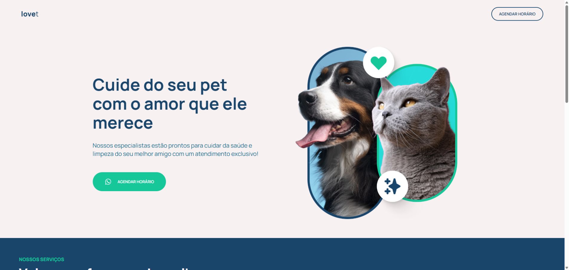 Preview do site Lovet